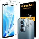 [2+2 Pack] UniqueMe Compatible with OnePlus Nord N200 5G Screen Protector Tempered Glass and Camera Lens Protector [HD Clear][Anti-Scratch]