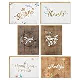 Hallmark Thank You Cards Assortment, Rustic Flowers (48 Thank You Notes with Envelopes)