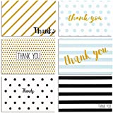 48-Pack Thank You Cards with Envelopes for Birthdays, Graduation, Wedding