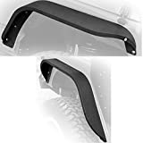 DV8 Offroad | FENDB-06 | Fender Flare Set fits 2007-2018 Wrangler JK | Steel Construction | Flat Top Design | Slim Width | Complete Set of 4