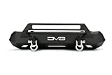 DV8 Offroad | FBTT1-05 | Front Bumper fits 2016-2021 Toyota Tacoma | Center Inlay Only | Winch Mount Included | Bull Bar | Strategic Airflow Cutouts | Welded Light Tabs