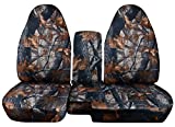 Totally Covers Compatible with 2004-2012 Ford Ranger/Mazda B-Series Camo Truck Seat Covers (60/40 Split Bench) w Center Console/Armrest: Gray Tree Camouflage (16 Prints)