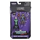 Marvel Guardians of the Galaxy Legends Series Rocket Raccoon and Baby Groot, 6-Inch