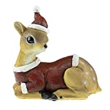 Clever Creations Resin Christmas Figurine Decoration, Festive Holiday Home Décor for Tables and Shelves, Reindeer