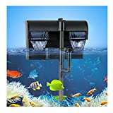 TARARIUM Aquarium Power Filter with Surface Skimmer Silent Hang on Back Fish Tank Filter Multi-Filtration 20-45 Gallon for Saltwater& Freshwater 158GPH Large Tank Filter System (HBL701-Filter)