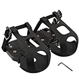 CyclingDeal Bike Bicycle Toe Clips Cage ONLY - for Peloton Spin Bike & Peloton Bike+ Pedal Adapters - Convert Look Delta Pedals to Dual Function Pedals - Ride with Sneakers