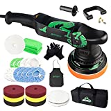 BATOCA Dual Action Polisher, 6 Inches and 700w Random Orbital Car Buffer Polisher, 6 Variable Speed DA Polisher with Foam/Wool Pads, Polish Bonnet, Microfiber Towels for Waxing,Buffing,Polishing