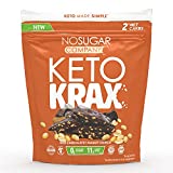No Sugar Keto Krax - Dark Chocolatey Peanut Crunch, 490g by No Sugar Company, Low Carb Snack, Low Carb Chocolate Treat, All Natural, Non-GMO, Gluten free