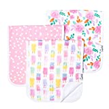 Baby Burp Cloth Large 21''x10'' Size Premium Absorbent Triple Layer 3 Pack Gift Set “Summer” by Copper Pearl