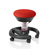 Fully aeris Swoppster Kids Active Seating Desk Chair Ergonomic Adjustable Height Bounce Chair for Balance and Movement, Red