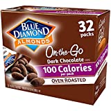 Blue Diamond Almonds Oven Roasted Dark Chocolate Flavored Snack Nuts, 100 Calorie Packs, 32 Count