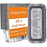 Origin-Joy Blackstone Rear Grease Cup Liners, Heavy-Duty Disposable Aluminum Foil Drip Pans, Compatible with 28 and 36 Inch Blackstone Griddles (20 Pack)
