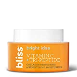 Bliss Bright Idea Vitamin C & Tri-Peptide Collagen-Protecting & Brightening Skin Care | Brightens Skin, Diminishes Dark Spots & Visibly Firms | Clean | Paraben Free | Cruelty-Free | Vegan (Moisturizer)