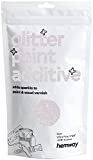 Hemway Glitter Paint Additive Crystals for Acrylic Emulsion Paint, Interior & Exterior Walls, Wood, Varnish, Matt, Gloss 100g / 3.5oz - Ultrafine (1/128" 0.008" 0.2mm) - Mother of Pearl Iridescent