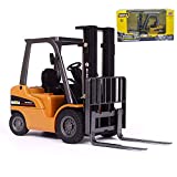 Gemini&Genius 1/50 Scale Diecast Forklift Truck Toys Engineering Vehicle Fork Truck Construction Alloy Warehouse Vehicle Models Toys for Kids