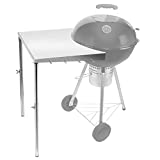 Stanbroil Stainless Steel Work Table Fits All Weber 18", 22" Charcoal Kettle Grills and Other Similar Size Charcoal Kettle Grills -Patent Pending