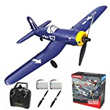 RC Plane 4 Channel Remote Controlled Aircraft Ready to Fly, One Key Aerobatic and One-Key U-Turn, Easy Control for Beginners, F4U Corsair RC Airplane Best Gift for Advanced Kids LEAMBE