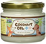 CocoTherapy Organic Virgin Coconut Oil, 8 Ounces, Natural Supplement for Dog Skin Coat Digestion and Immunity