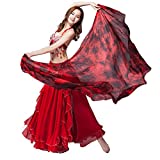 ZLTdream Women's 100% Silk Belly Dance Veils and Scarf Colors 98.443.3inch