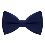 Bow Ties for Men Cute Navy Blue Boys Bow Tie Expands Our Color Line - Light Sky Deep Natural Blue Bowties Men and Electric Navy Royal Blue Clip on Bow Tie in shop Bow Tie House (Large, Navy Blue)