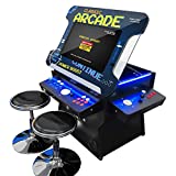 Creative Arcades Full Size Commercial Grade Cocktail Arcade Machine | 2 Player | 1162 Games | 26" LCD Lifting Screen | 3 Sided | 4 Sanwa Joysticks |Trackball | 2 Stools Included | 3 Year Warranty