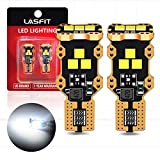 LASFIT 921 912 LED Bulb Reverse Light, 6000K White Canbus Error Free T15 W16W 906 904 LED Backup Replacement Cargo Lights For Car/Trunk, 300% Super Bright, Pack of 2
