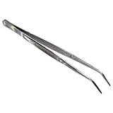 HTS 171C6 6.25" Curved Stainless Steel College Tweezers