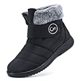 Women Snow Boots Winter Shoes with Fur Lined Warm Slip On Boots for Women Waterproof Booties Comfortable Outdoor Anti Slip Shoes