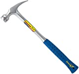 ESTWING Framing Hammer - 22 oz Long Handle Straight Rip Claw with Milled Face & Shock Reduction Grip - E3-22SM