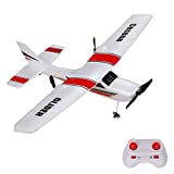 QT RC Plane 2.4Ghz 2 Channel Remote Control Airplane Ready to Fly,Durable EPP Foam RC Aircraft for Adults and Beginner, Easy & Ready to Fly, Great Gift Toy for Adults or Advanced Kids (red)