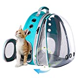 Front Expandable Large Cat Carrier Backpack, Fit up to 20 lbs, Space Capsule Pet Carrier Backpack for Fat Cats and Small Dog, Dog Carrier Backpack for Traveling and Hiking