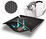 Bull-o Cat Litter Mat Litter Trapper Size 24 X 15, Honeycomb Double-Layer Design Waterproof Urine Proof Material, 2-Layer Sifting Easy Clean Scatter Control