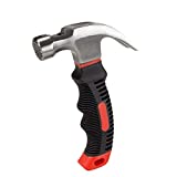 Edward Tools Small Claw Hammer 8 oz. with Magnetic Nail Starter - Polished Heavy Duty Steel Head - Ergo Rubber Grip Handle - Mini Hammer for Home, DIY, Camping, Kids, Tent Stakes