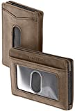 Compact RFID Sleeve Wallet Premium Leather Minimalist Money Clip Card Holder