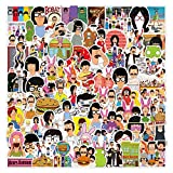 ARPA 100Pcs Bob's Burgers Stickers for Laptops Books Cars Motorcycles Skateboards Bicycles Suitcases Skis Luggage Cup etc DXQX