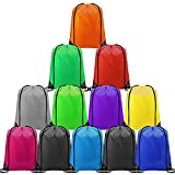 CHEPULA Drawstring Backpack Bags Cinch Sacks String Portable Backpack Bulk DIY for School,Home,Travel,Sports&Large Storage(Multicolor1, 12)
