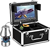 Eyoyo Underwater Fishing Camera Video Fish Finder DVR Function 9 inch Large Color Screen 360 Horizontal Panning Camera 1000TVL w/ 18 Infrared IR Lights 30M Cable for Lake Sea Boat Ice Fishing