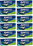 Expo 81505 Block Eraser Dry Erase Whiteboard Board Eraser, Soft Pile, 5 1/8 W x 1 4 H - Pack of 12