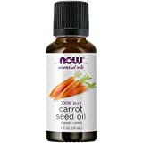 NOW Essential Oils, Carrot Seed Oil, Grounding Aromatherapy Scent, Steam Distilled, 100% Pure, Vegan, Child Resistant Cap, 1-Ounce