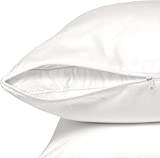 CIRCLESHOME Standard Pillow Protectors 100% Cotton, Quality Materials & Breathable Pillow Covers, Machine Washable (Standard - Set of 2-20x26)