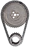 JEGS Timing Chain Set | Fits 1997-2007 GM & Chevy LS III Series Engines With 3-Bolt Cam Gear And 24X Reluctor Wheel | Includes (1) 3-bolt Camshaft Gear, (1) Crankshaft Gear, And (1) Timing Chain