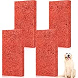 Xuniea 4 Pieces Pet Hair Remover Lifter Sponge Orange Pet Hair Lifter Easily Lift and Remove Dog Cat and Other Pet Hair from Furniture Carpet Bedding Sofa Clothing Couch