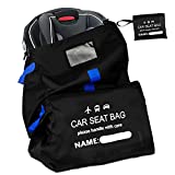 Carseat Travel Bag for Airplane, Baby Infant Travel Essentials Car Seat Carrier for Airport, Stroller Gate Check Cover, Toddler Must Have Flight Accessories, Padded Storage Backpack for Air Plane