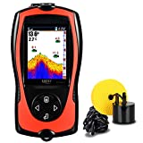 LUCKY Portable Fish Finder Handheld Kayak Fish Finders Wired Fish Depth Finder Sonar Sensor Transducer for Boat Fishing Sea Fishing