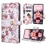 Dracool for Samsung Galaxy Note 20 Case for Note 20 5G Wallet Case Cover for Women Girls Premium Leather with 10 Card Holder Slots Magnetic Kickstand Flip Protective Cover Flower Rose Gold Marble