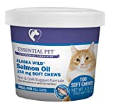 Essential Pet Products Alaska Wild Salmon Oil Soft Chews with Natural Omega-3 Fatty Acids for Cats