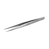 LASHVIEW Vetus Pointed Perfect Craft Fine Angled Removal Stainless Steel Tip Straight Tweezers For Profissional Grafting Eyelash extension False Eyelash Nail Art Electionics Medical