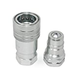 1” Agricultural Hydraulic Quick Connect Pioneer Style Coupler Set, ISO 5675, 1” NPT Thread