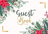 Guest BOOK: Elegant Christmas Nature Bridal Shower, Wedding, Anniversary Guest Book with Gift Log Recorder | Keep Memories - Sign In Guestbook Advice ... Message Books & Gifts Tracker For Guests)