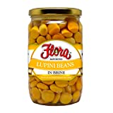 Lupini Beans in Brine (6 pack) 24.3oz Jars | Ready to Eat Healthy Snack | Imported 100% Italian | All Natural | Non GMO | Fresh Harvest | From Italy to Your Table